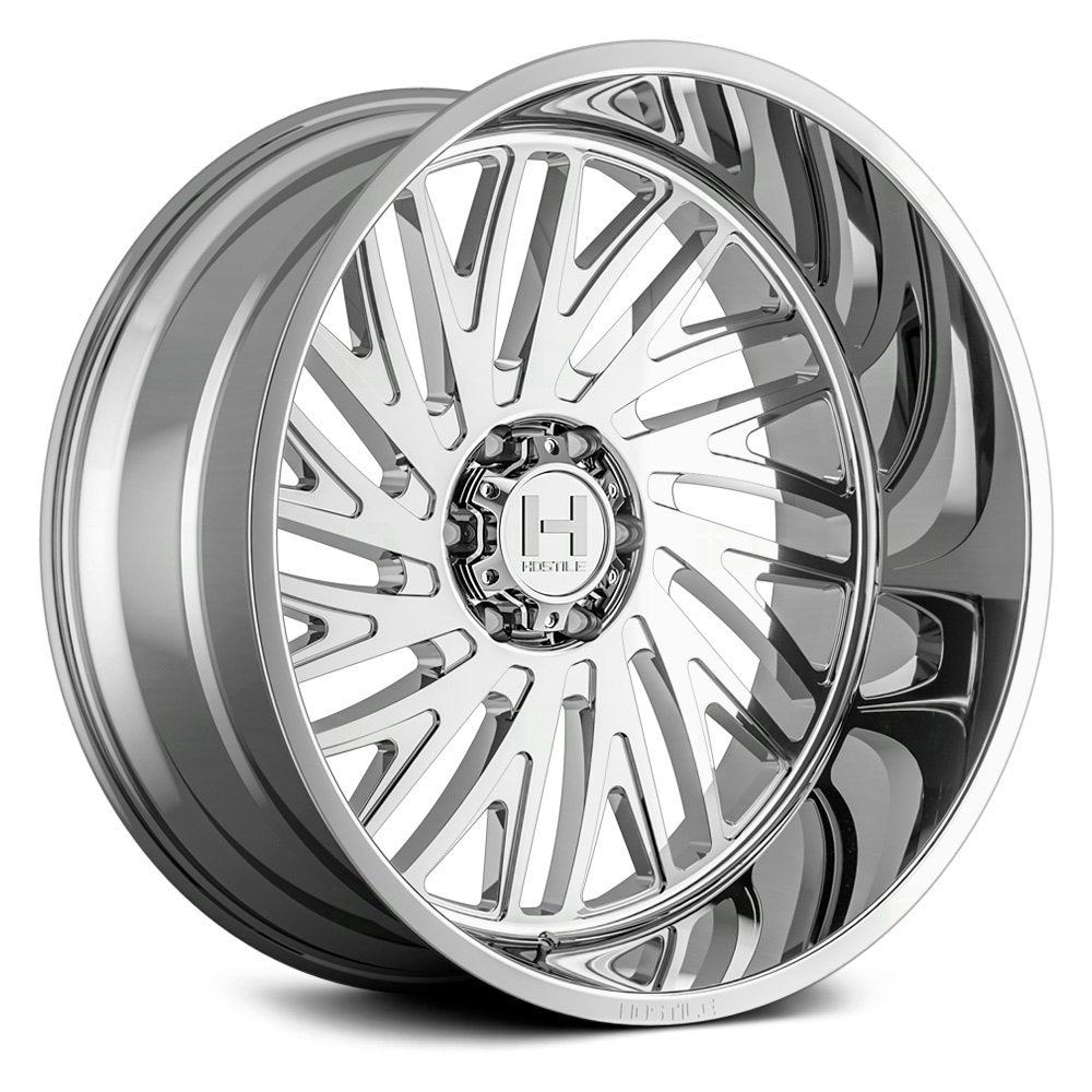 Hostile H131 Syclone | 22x10 | 8 On 180 | Offset -25 | Chrome | SKU H131-2210818045C