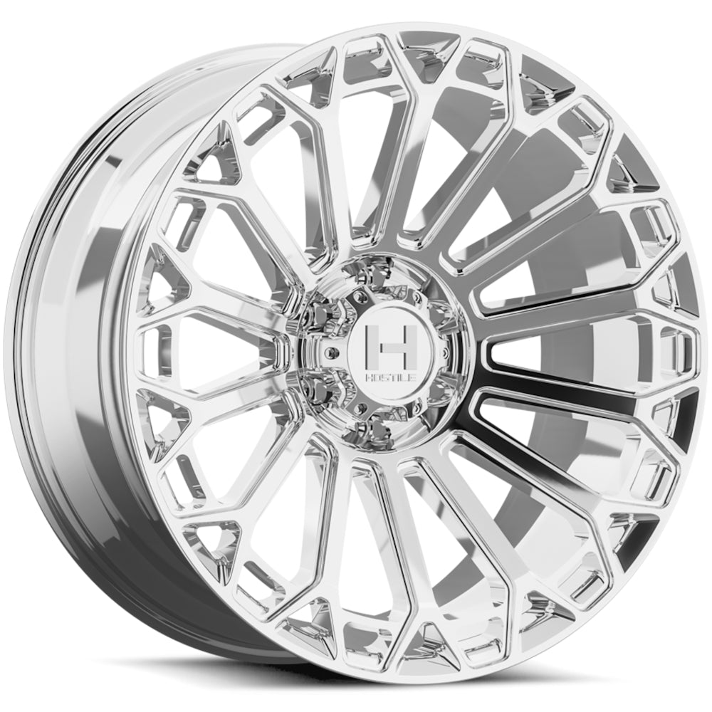 Hostile H142 Warrior | 20x10 | 6 On 139.7 | Offset -19 | Chrome | SKU H142-2010655047C