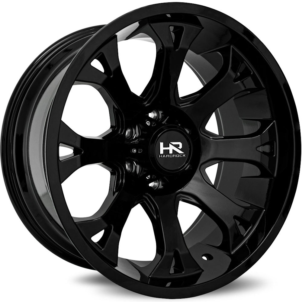 Hardrock Offroad H505 Bloodshot Xposed | 22x12 | 5 On 139.7 | Offset -51 | Gloss Black | SKU H505-221285151GB