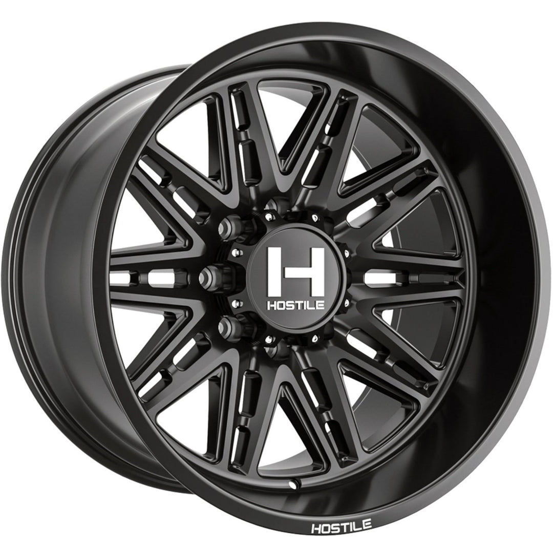 Hostile H126 Maniac | 20x12 | 8 On 170 | Offset -44 | Satin Black | SKU H126-2012817047BB