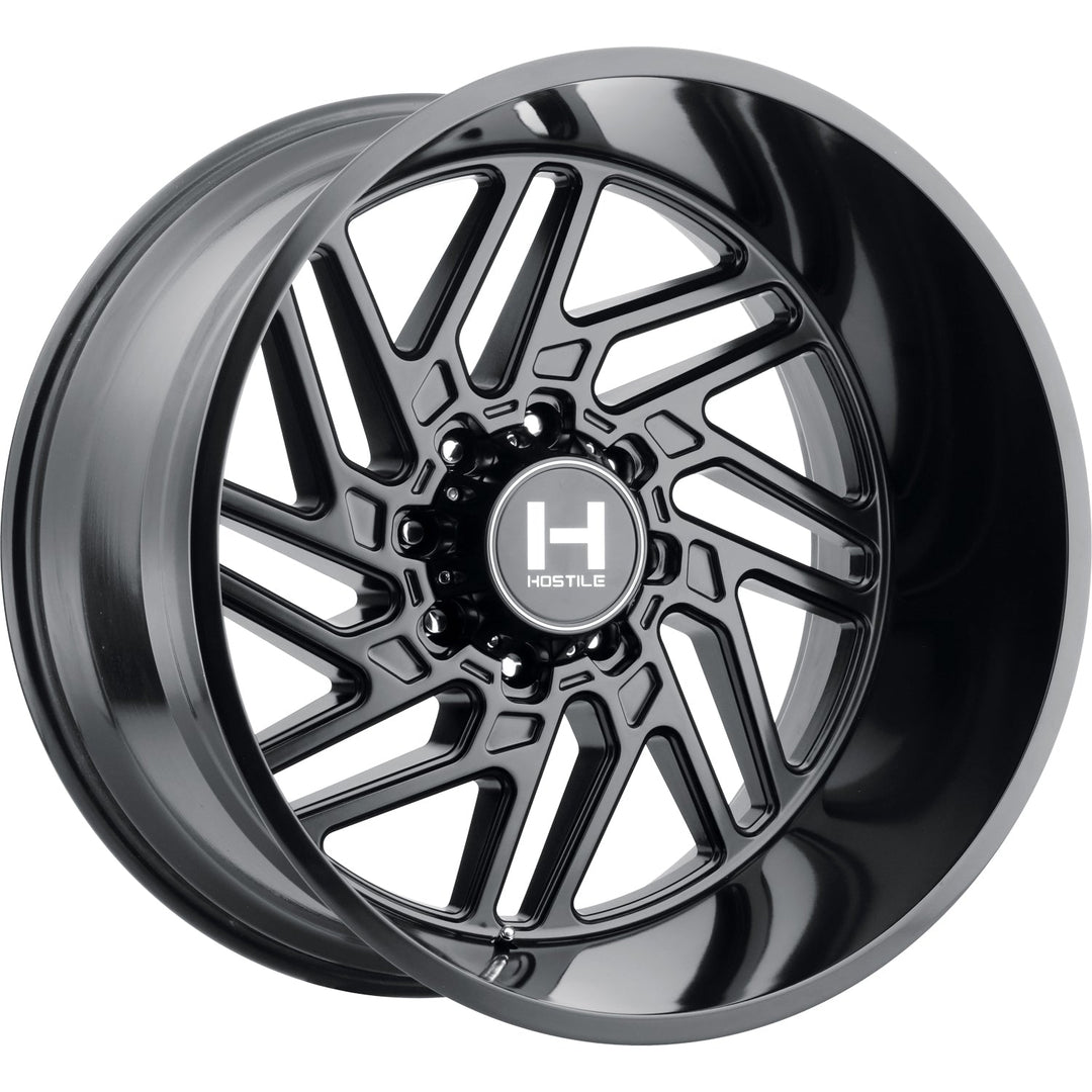 Hostile H116 Jigsaw | 20x12 | 8 On 165.1 | Offset -44 | Satin Black | SKU H116-2012816547BB