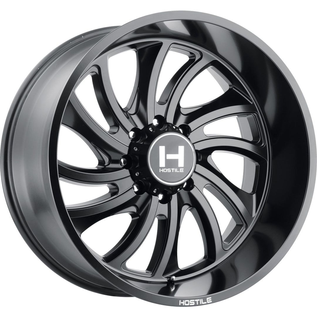 Hostile H118 Demon | 20x12 | 8 On 170 | Offset -44 | Satin Black | SKU H118-2012817047BB