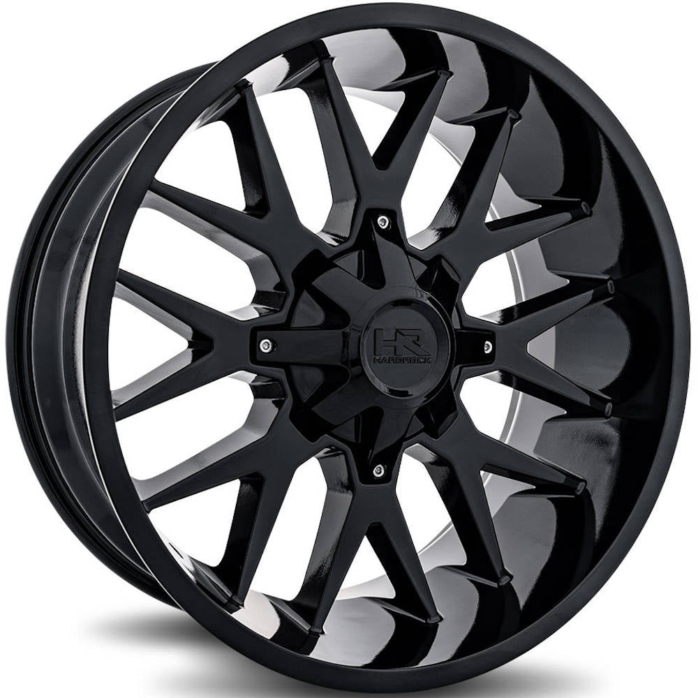 Hardrock Offroad H700 Affliction | 22x10 | 6 On 135/139.7 | Offset -19 | Gloss Black | SKU H700-221037119GB