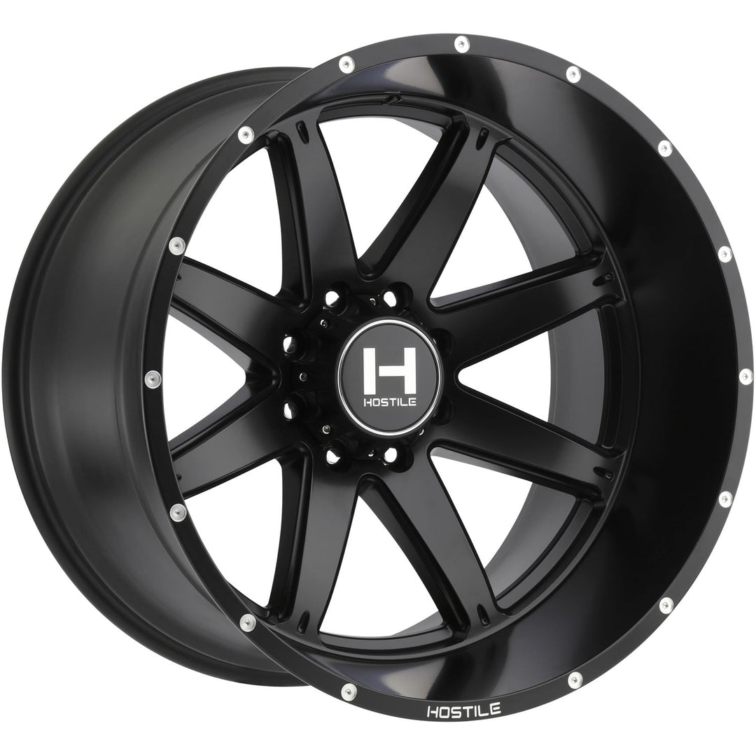 Hostile H109 Alpha | 20x10 | 6 On 139.7 | Offset -19 | Satin Black | SKU H109-2010655047BB