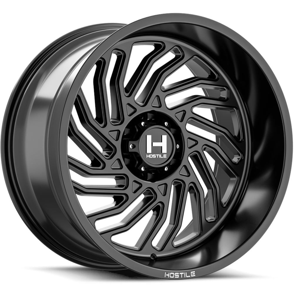 Hostile H140 Twister | 20x10 | 6 On 139.7 | Offset -19 | Satin Black (Asphalt) | SKU H140-2010655047BB
