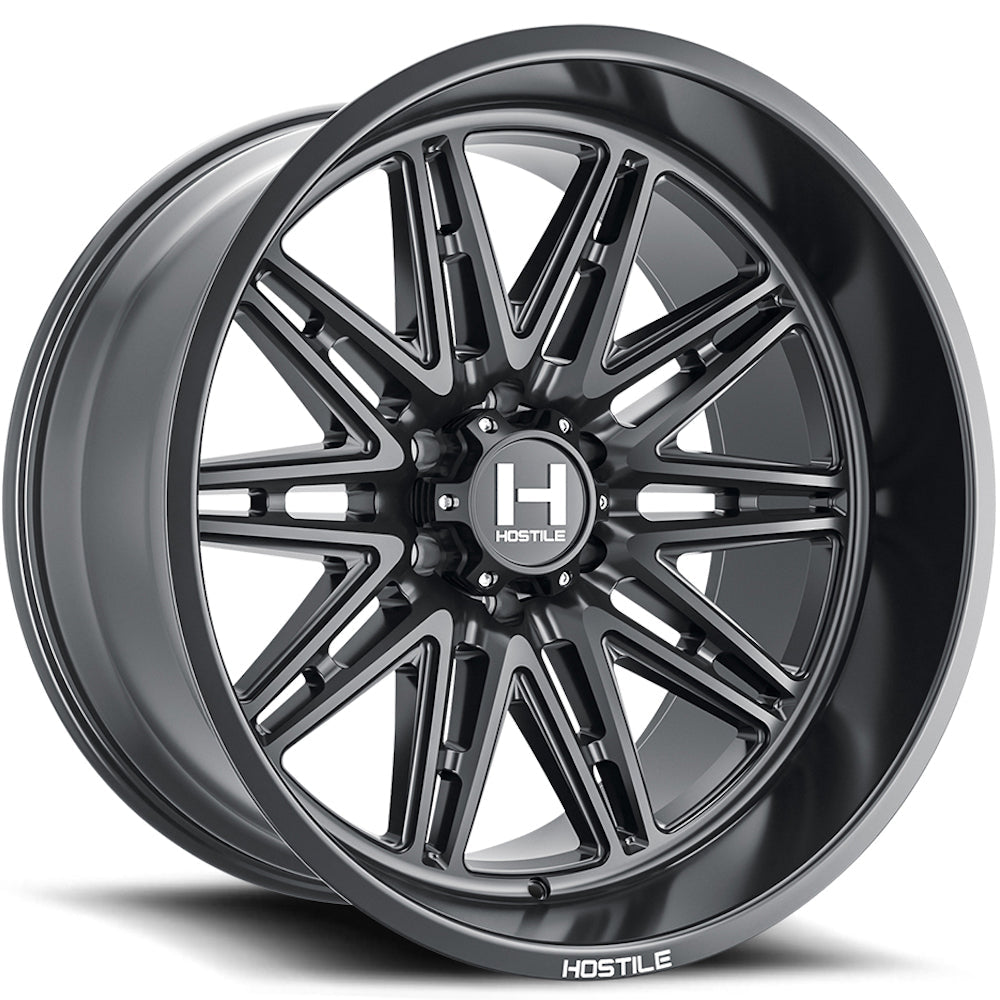 Hostile H126 Maniac | 20x10 | 6 On 135 | Offset -19 | Satin Black | SKU H126-2010613547BB