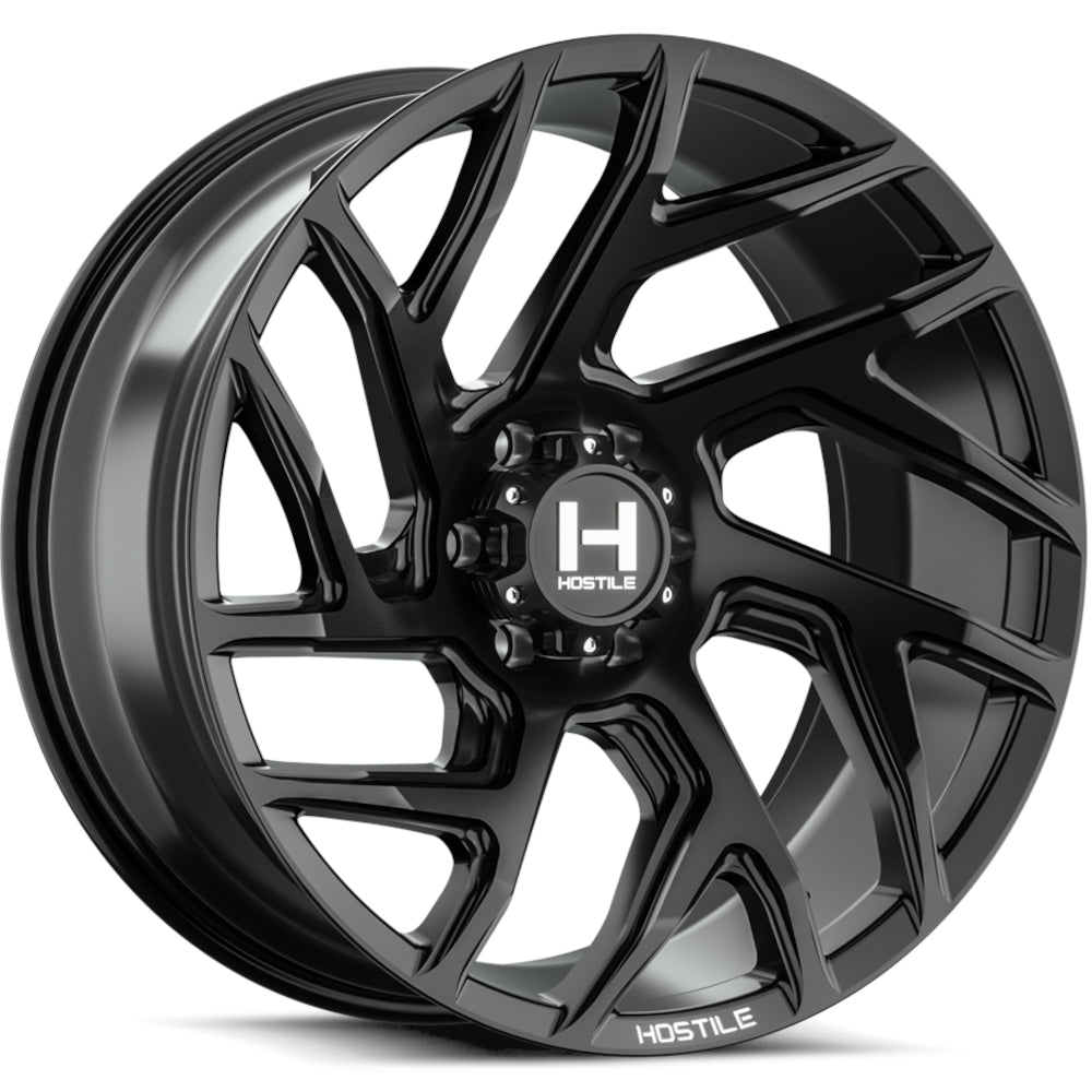 Hostile H141 Vortex | 20x9 | 6 On 139.7 | Offset 0 | Satin Black | SKU H141-2090655050BB