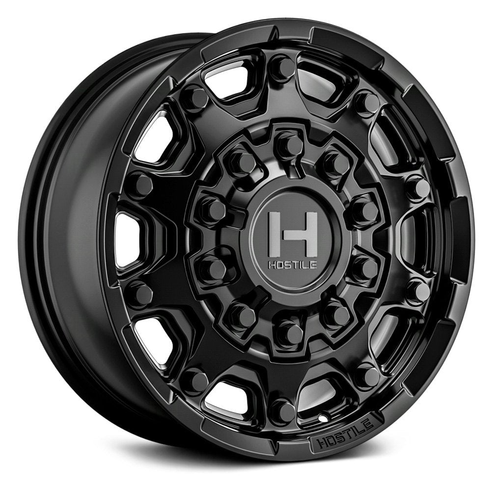 Hostile H134 Condor | 18x9.5 | 6 On 135/139.7 | Offset -18 | Satin Black (Asphalt) | SKU H134-1895002645BB
