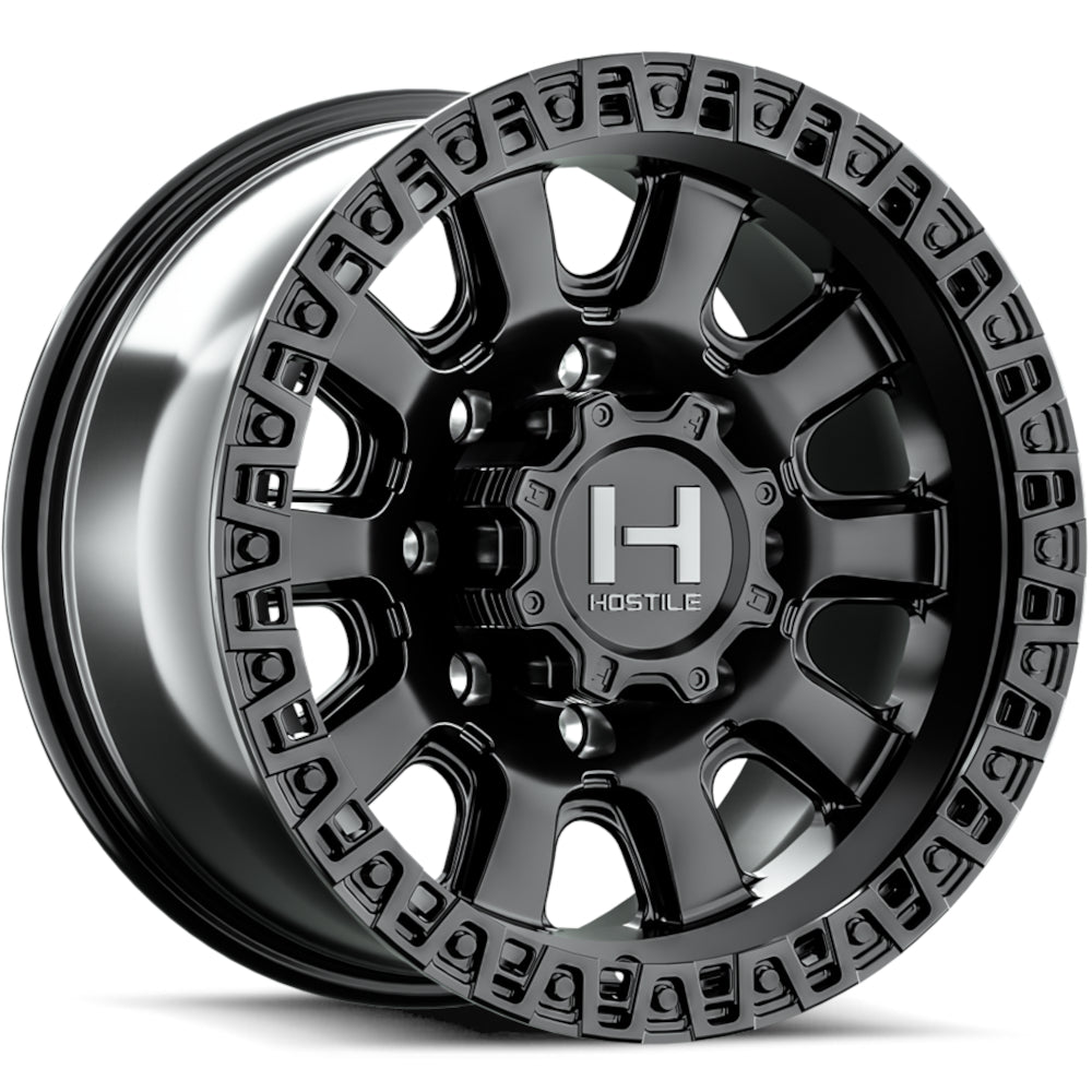Hostile H138 Crawler | 18x9 | 8 On 180 | Offset 12 | Satin Black (Asphalt) | SKU H138-1890818055A