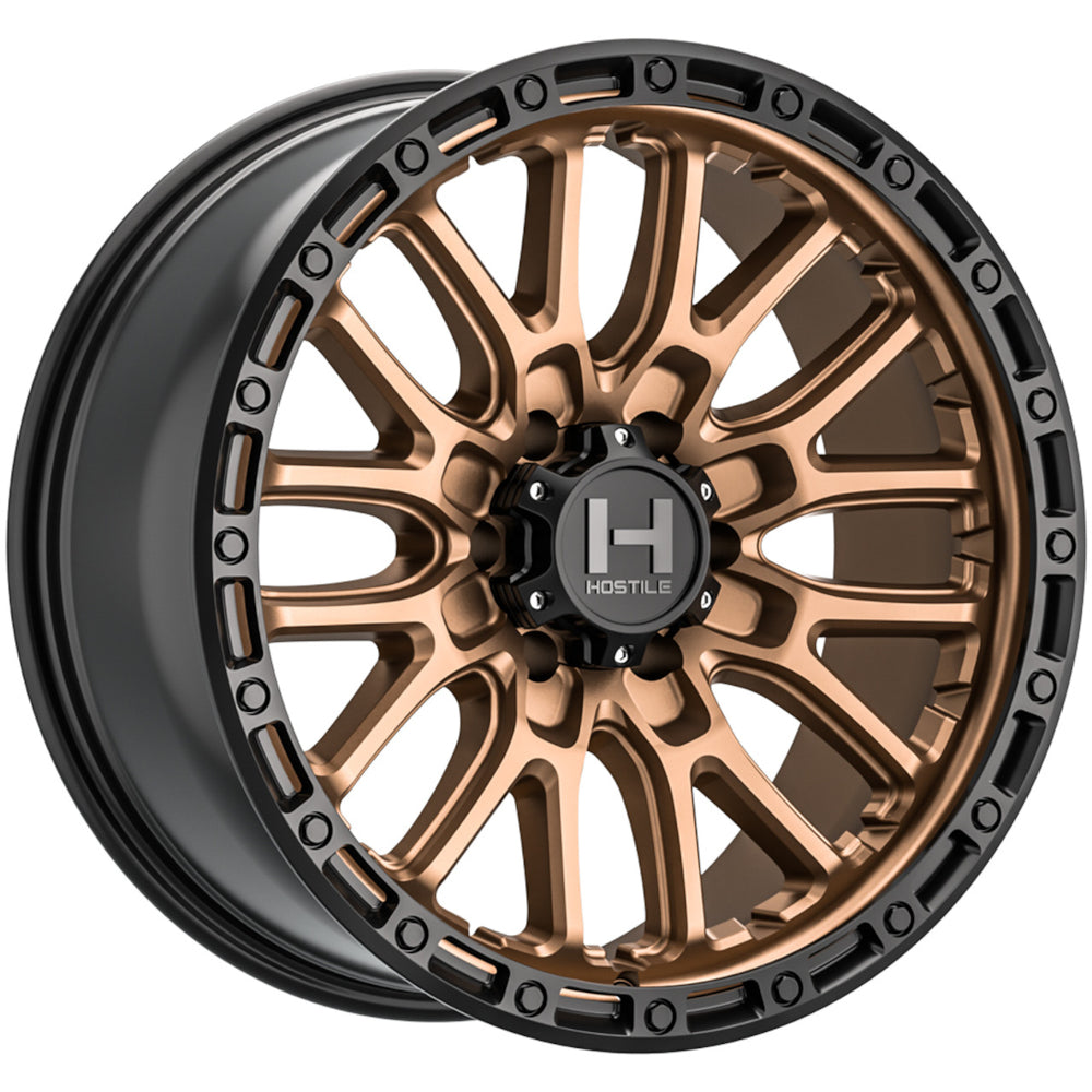 Hostile H135 Ridgecrest | 18x9 | 8 On 165.1 | Offset 12 | Bronze | SKU H135-1890816555Z