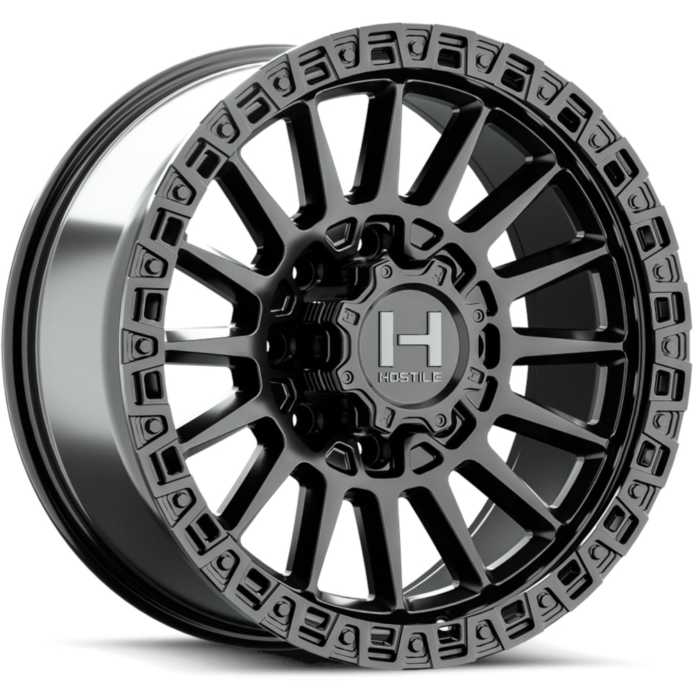 Hostile H137 Battle | 18x9 | 8 On 180 | Offset 12 | Satin Black | SKU H137-1890818055A