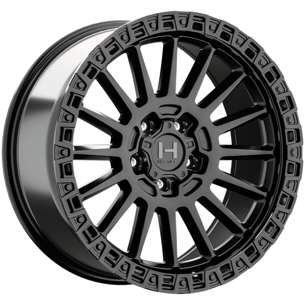 Hostile H137 Battle | 17x9 | 5 On 127 | Offset 0 | Satin Black | SKU H137-1790512750A