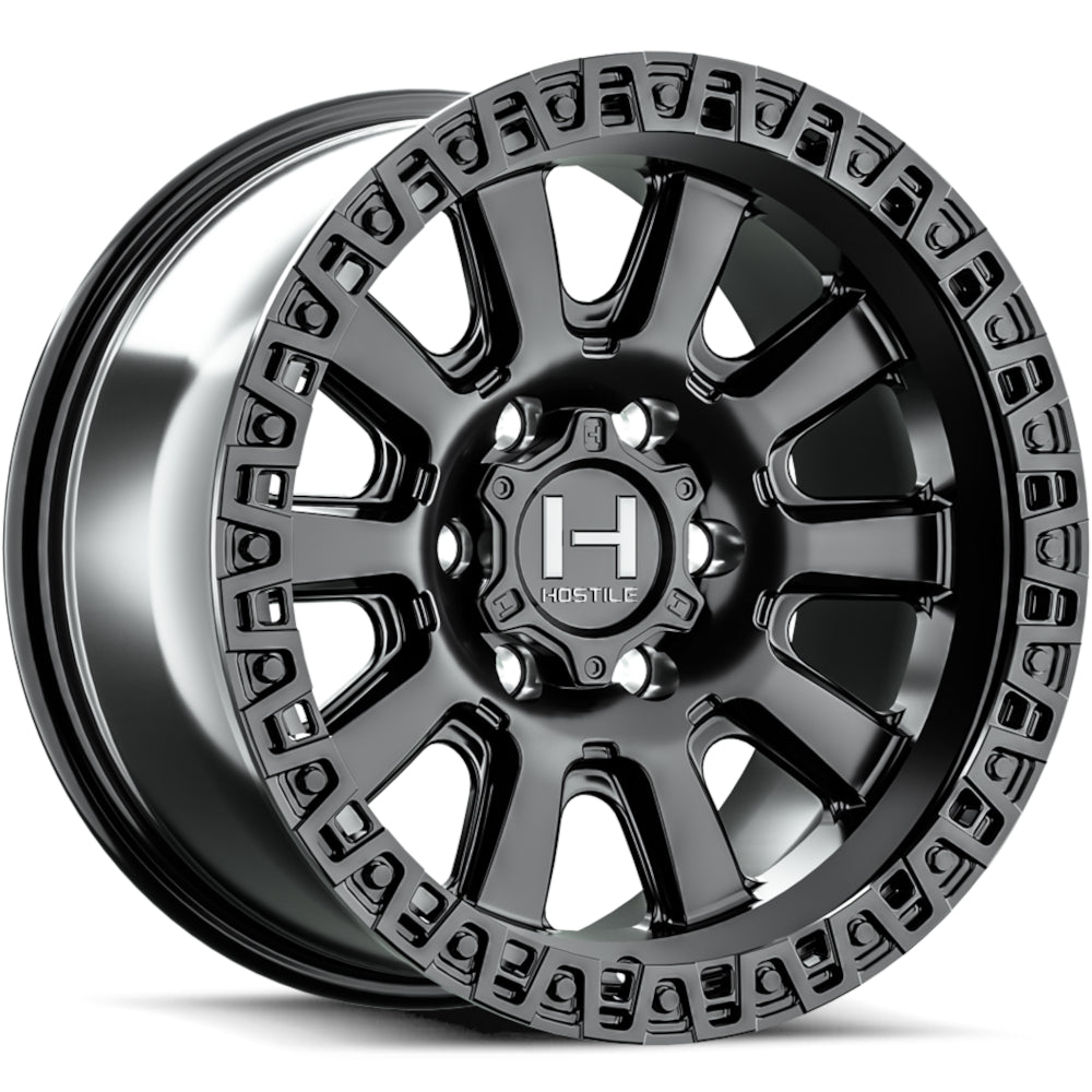 Hostile H138 Crawler | 17x9 | 5 On 127 | Offset -12 | Satin Black (Asphalt) | SKU H138-1790512745A