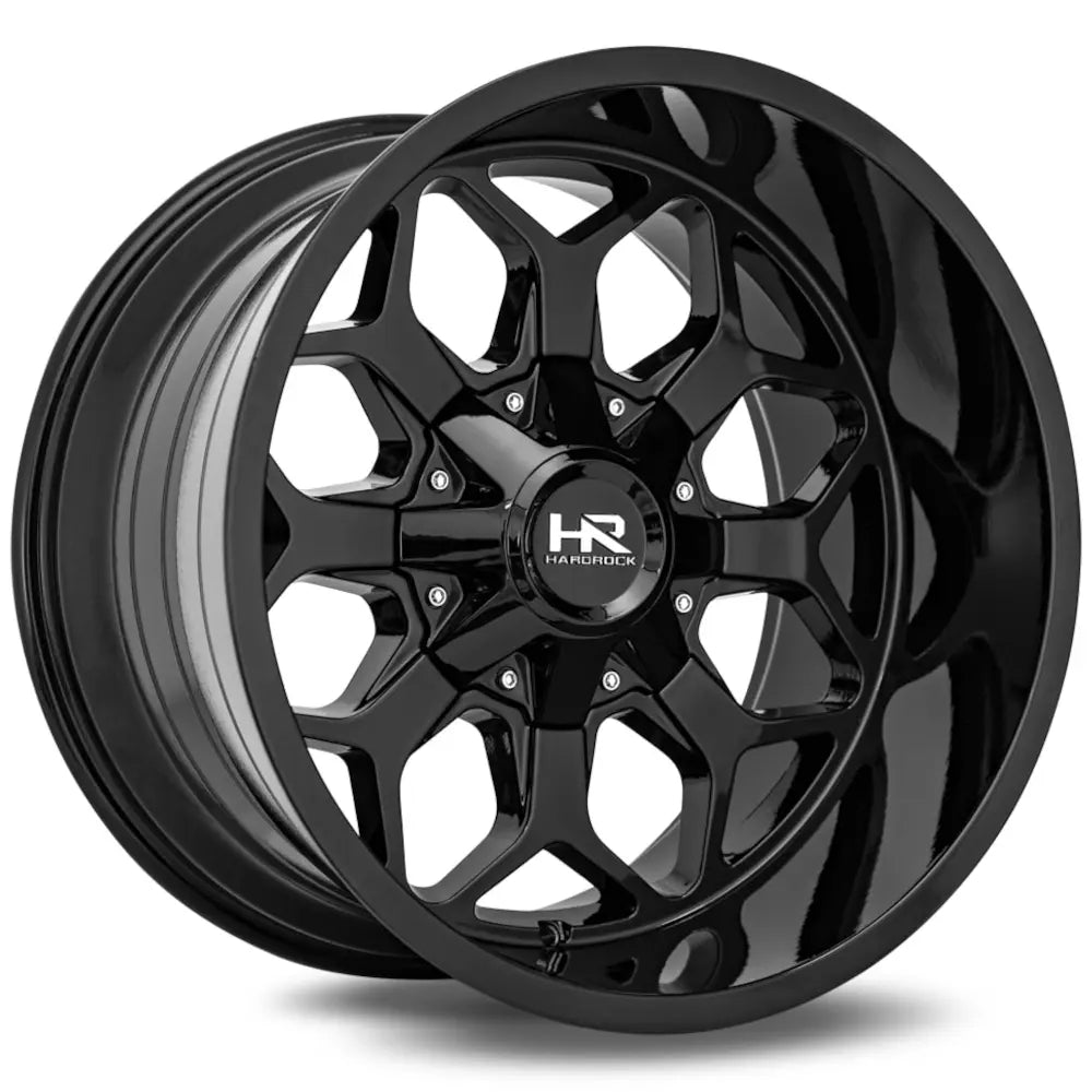Hardrock Offroad H712 Indestructible | 20x10 | 8 On 165.1 | Offset -19 | Gloss Black | SKU H712-201081119GB