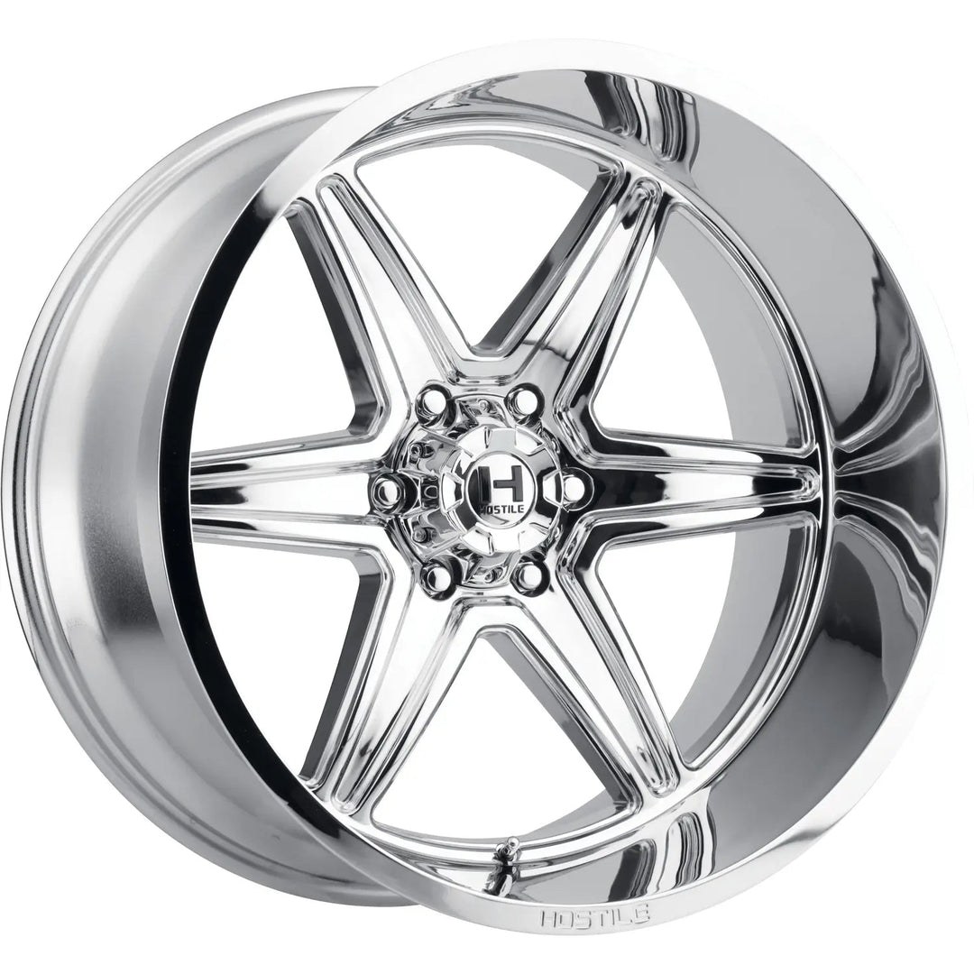 Hostile H117 Venom | 22x12 | 6 On 135 | Offset -44 | Chrome (Armor Plated) | SKU H117-2212613547C