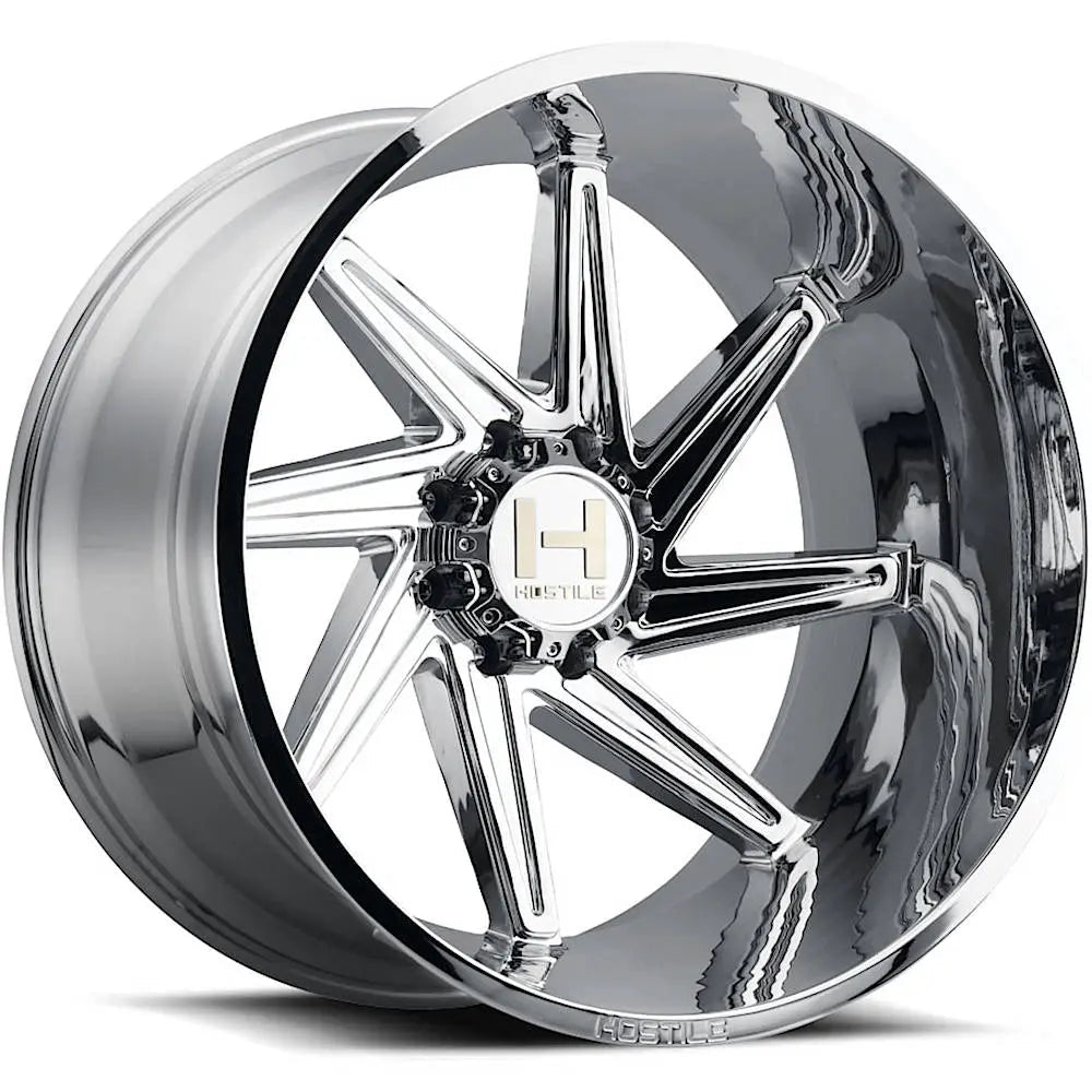 Hostile H119 Dagr | 22x12 | 8 On 170 | Offset -44 | Chrome | SKU H119-2212817047C-R