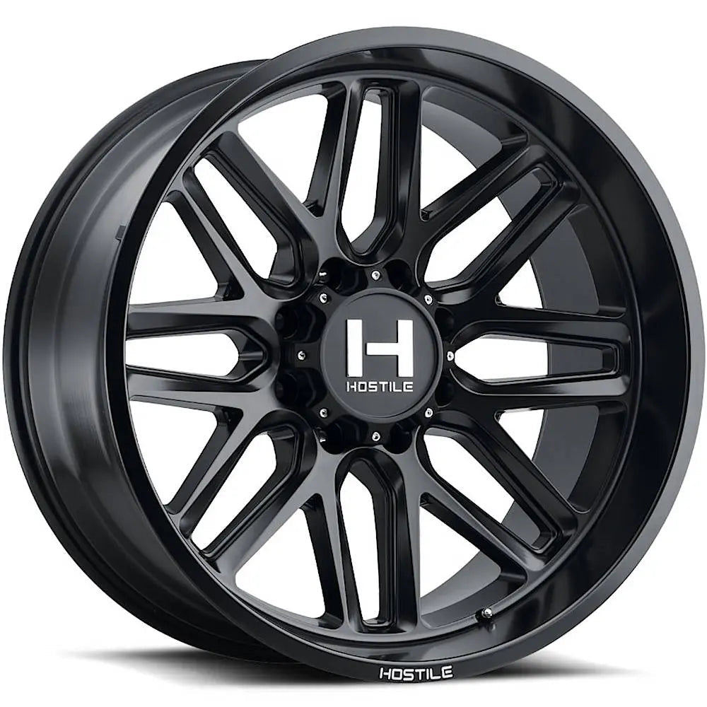 Hostile H120 Vulcan | 22x12 | 6 On 139.7 | Offset -44 | Satin Black | SKU H120-2212655047BB