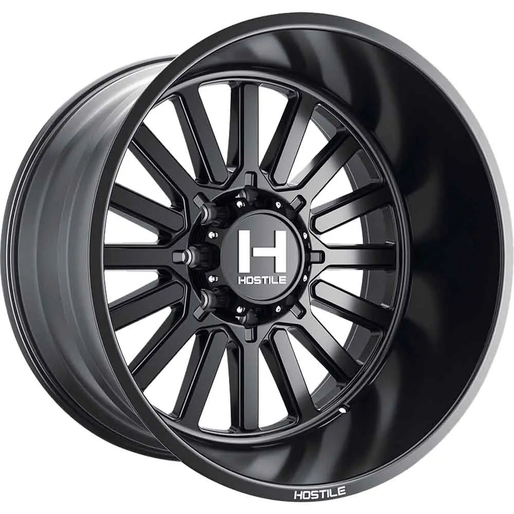 Hostile H127 Titan | 20x10 | 8 On 170 | Offset -19 | Satin Black | SKU H127-2010817047BB