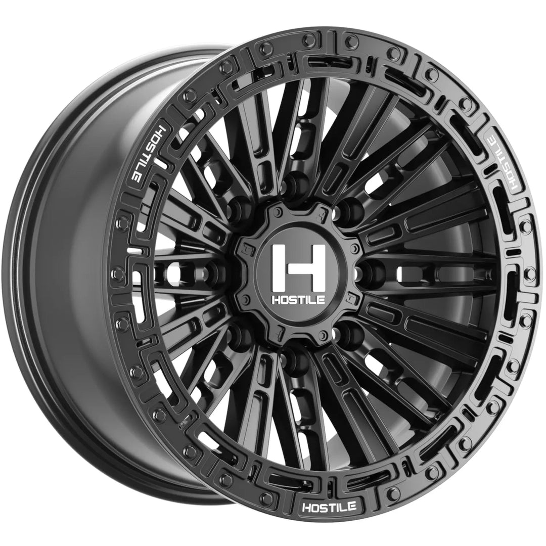Hostile H129 Mojave-8 | 18x9 | 8 On 170 | Offset 12 | Satin Black | SKU H129-1890817055A