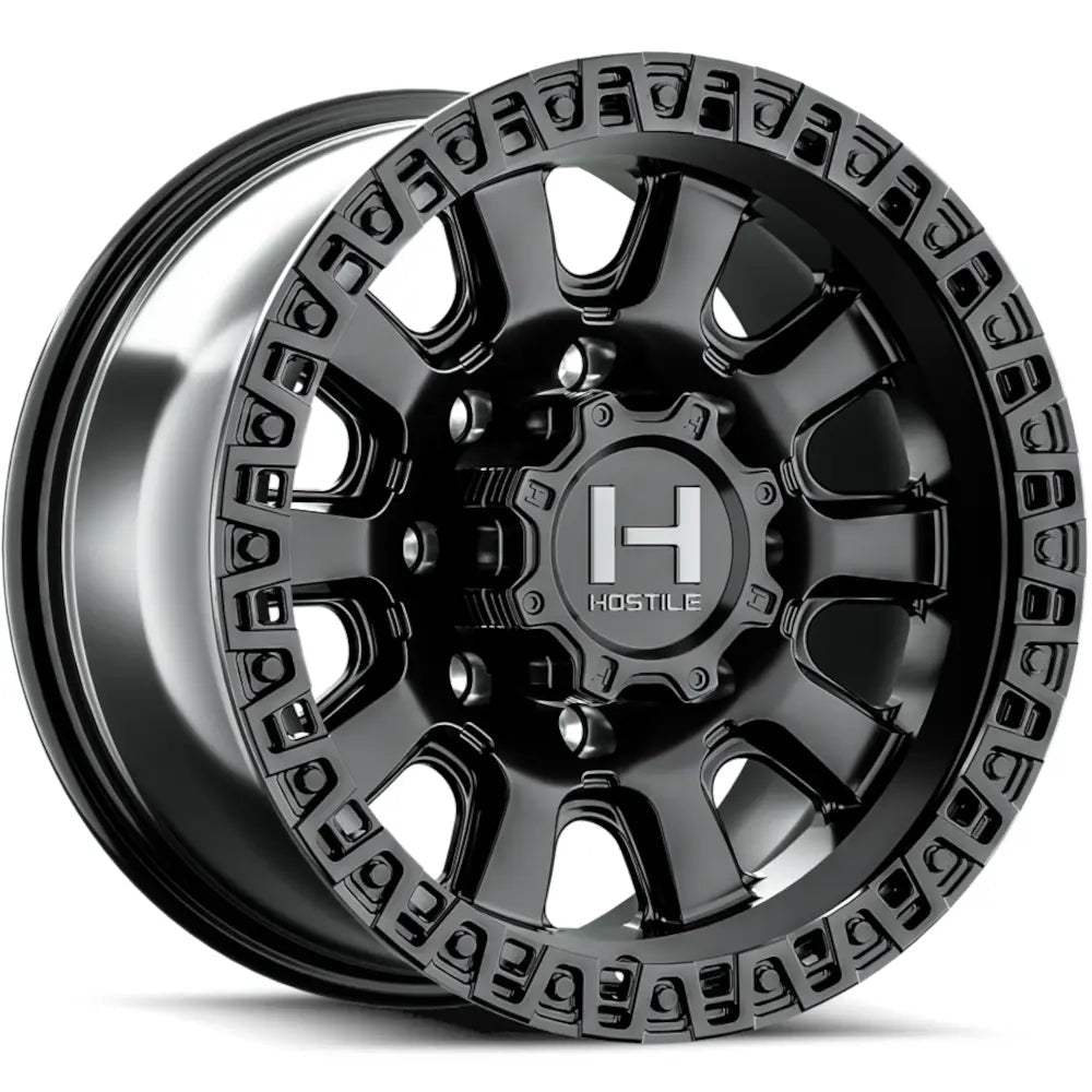 Hostile H138 Crawler | 20x9 | 8 On 180 | Offset 1 | Satin Black | SKU H138-2090818050A