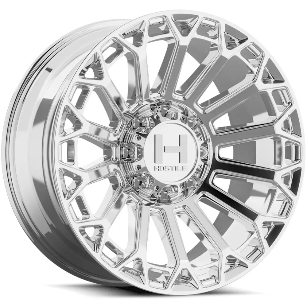 Hostile H142 Warrior | 20x12 | 8 On 165.1 | Offset -44 | Chrome | SKU H142-2012816547C