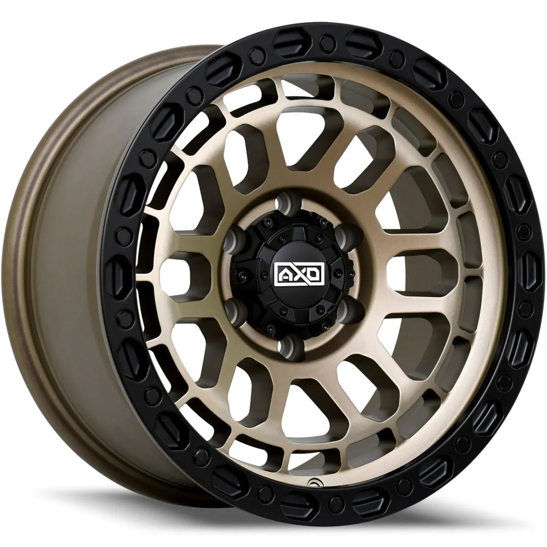 AXD Offroad AS4 | 20x9 | 5 On 127 | Offset 0 | Satin Bronze with Black Lip | SKU AS4290550+00BR