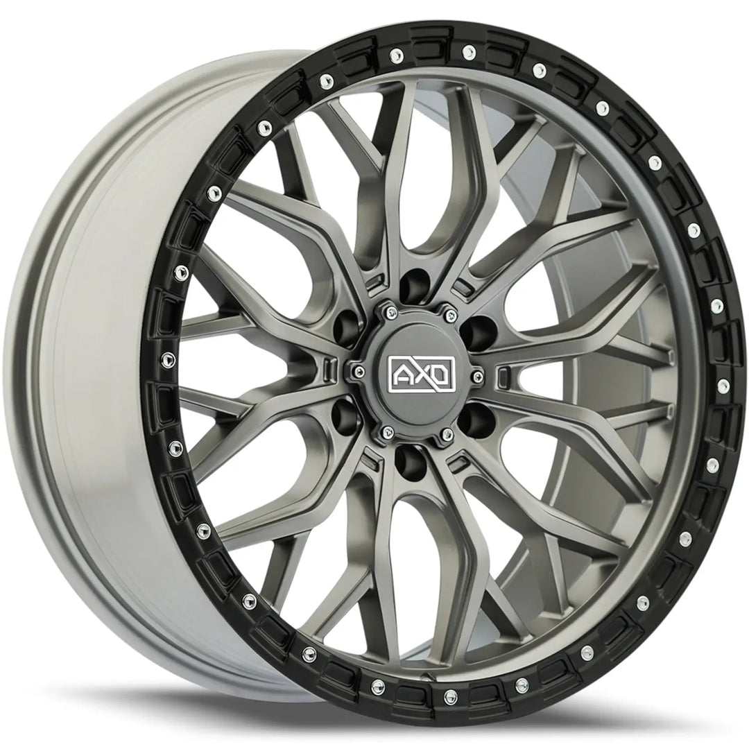 AXD Offroad AS1 | 20x9 | 6 On 139.7 | Offset 0 | Satin Titanium with Black Lip | SKU AS1290083+00TB