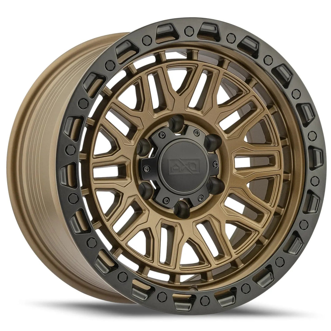 AXD Offroad AS6 | 17x9 | 6 On 139.7 | Offset 0 | Satin Bronze with Black Lip | SKU AS6790655+00BR