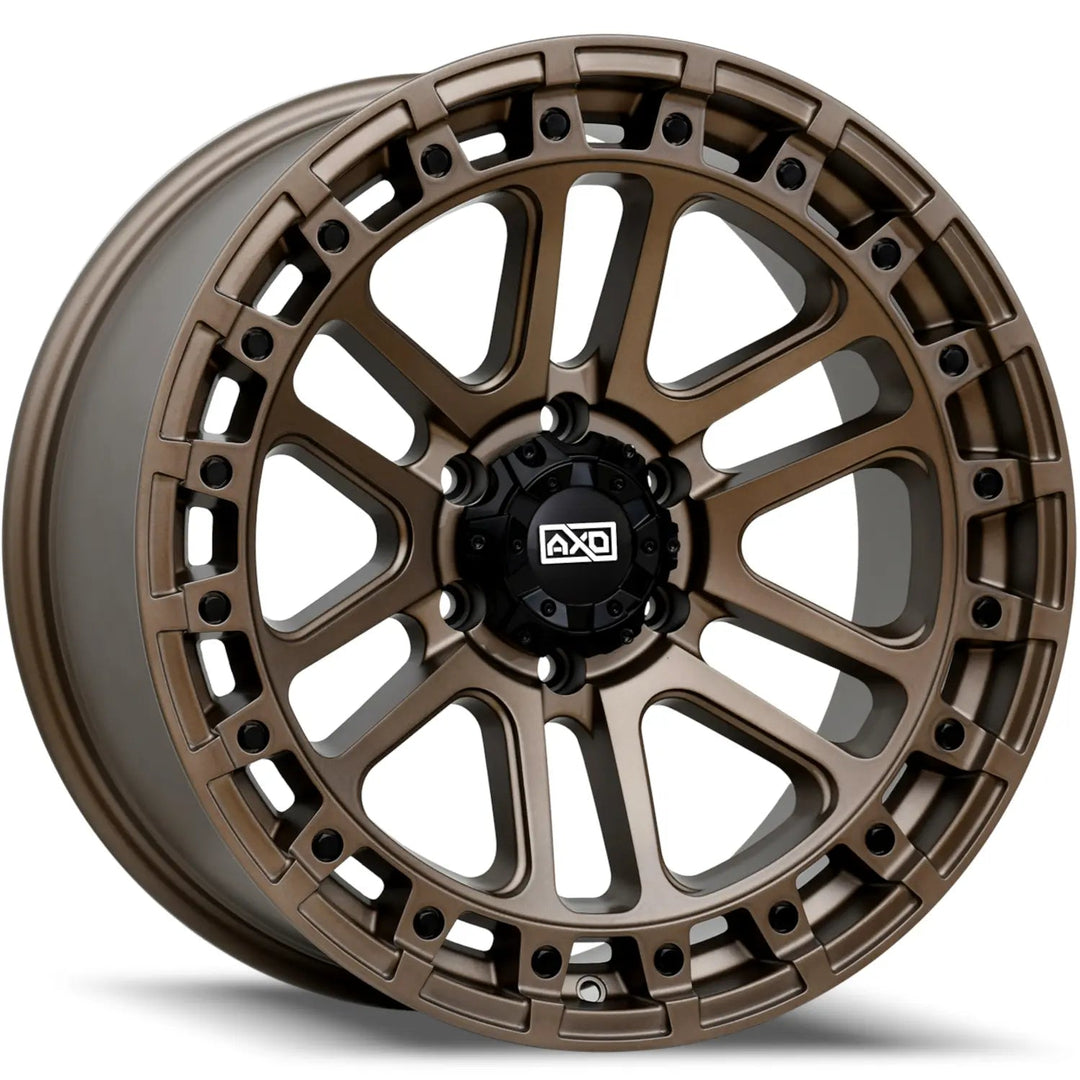 AXD Offroad AS5 | 17x8.5 | 5 On 127 | Offset 0 | Satin Bronze with Black Bolt Accents | SKU AS5780550+00BR