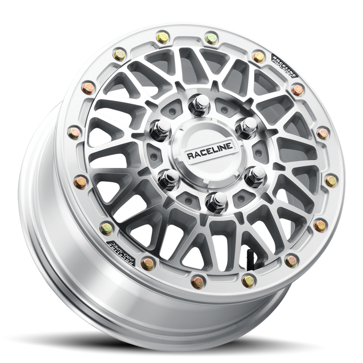 Raceline Omega Beadlock UTV A15MA 15x7 4 on 137 +38 Offset Machined Gloss Black Beadlock Ring