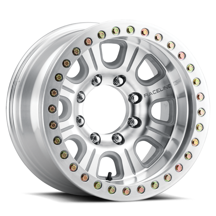 Raceline Monster Beadlock RT233 17x9.5 5 on 127 -19 Offset Machined