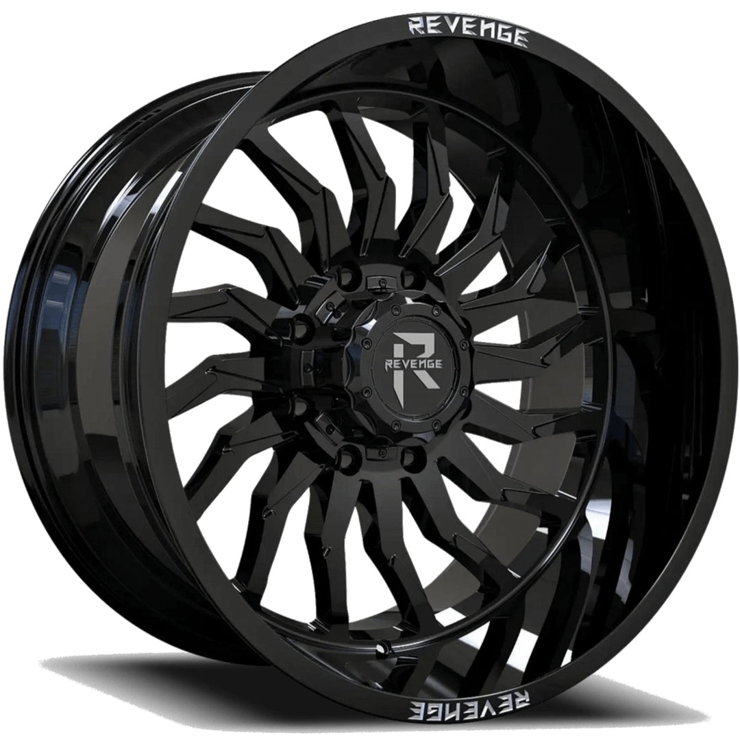 Revenge Offroad RV-204 | 20x9 | 8 On 165.1 | Offset 0 | Gloss Black | SKU RV204-20908165+00B