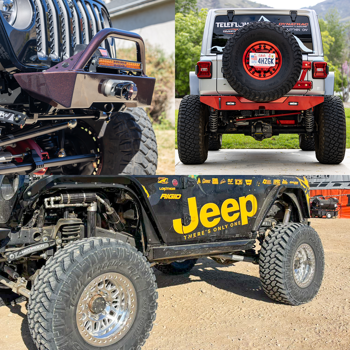 Savvy Aluminum Krawler Lite Essentials Bundle (Front & Rear Bumpers & Rock Sliders) - 2018-2026 Jeep JL 2-Door