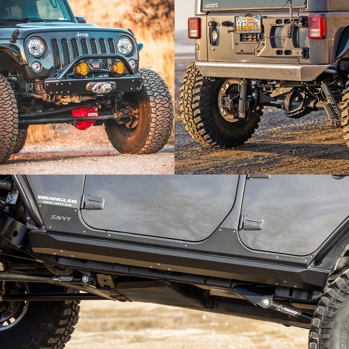Savvy 6061 Aluminum Legacy Essentials Bundle - 2007-2018 Jeep JKU
