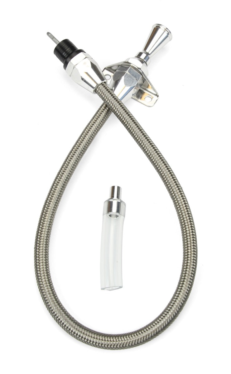 Lokar Hi-Tech Flexible Braided Stainless Transmission Dipstick for 727