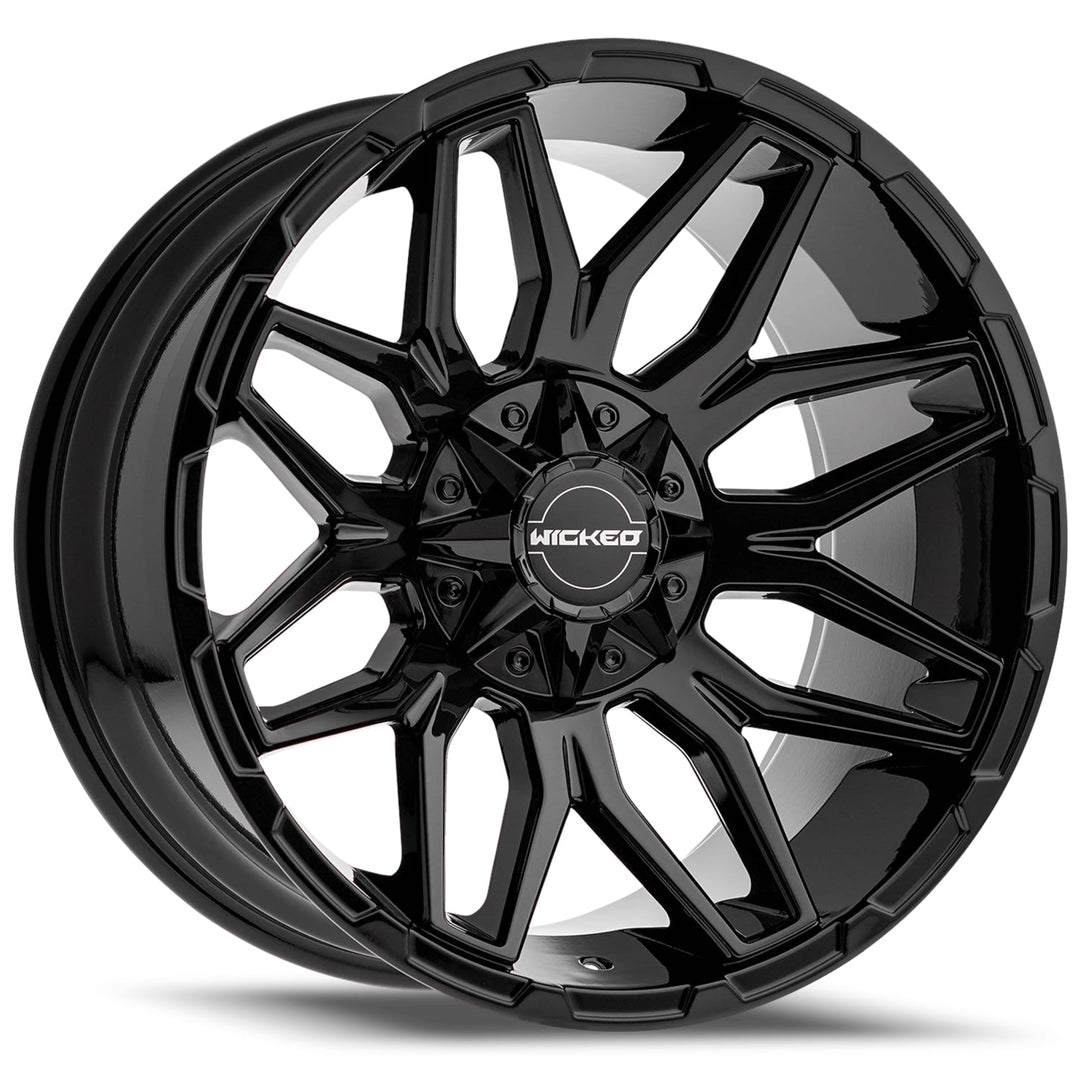 Wicked Offroad W825 | 20x9 | 6 On 135/139.7 | Offset 0 | Gloss Black | SKU W825290267+00AG