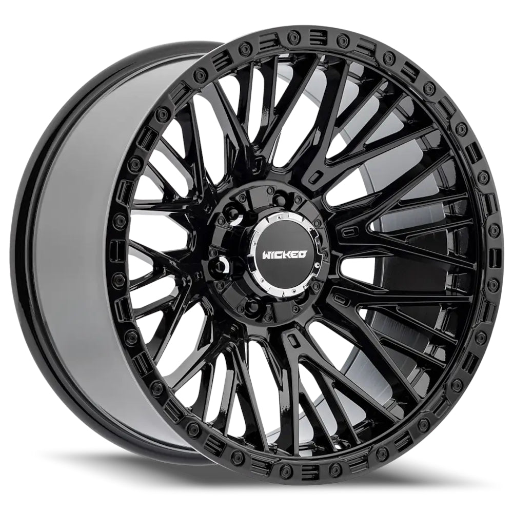 Wicked Offroad W827 | 20x10 | 6 On 135/139.7 | Offset -18 | Gloss Black | SKU W827200267-18AG