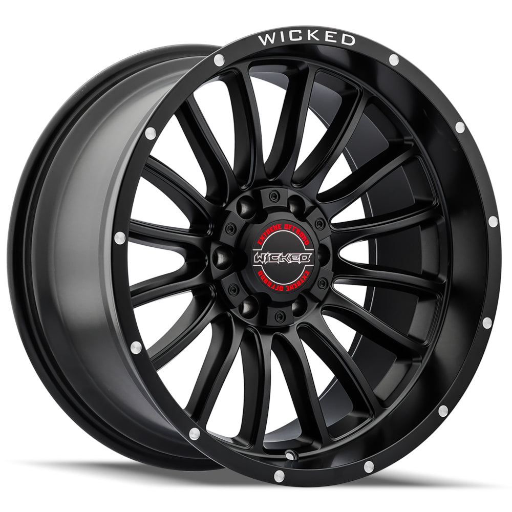Wicked Offroad W908 | 20x10 | 6 On 135/139.7 | Offset -19 | Satin Black | SKU W908B200267-19MB