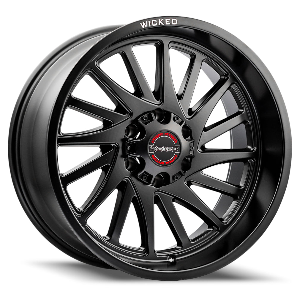 Wicked Offroad W936 | 20x10 | 6 On 139.7 | Offset -19 | Satin Black | SKU W936200655-19MB