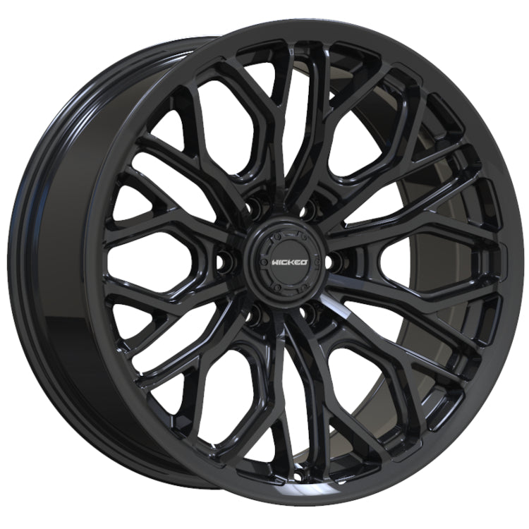 Wicked Offroad W949 | 20x9 | 6 On 139.7 | Offset 15 | Gloss Black | SKU W949290655+15GB