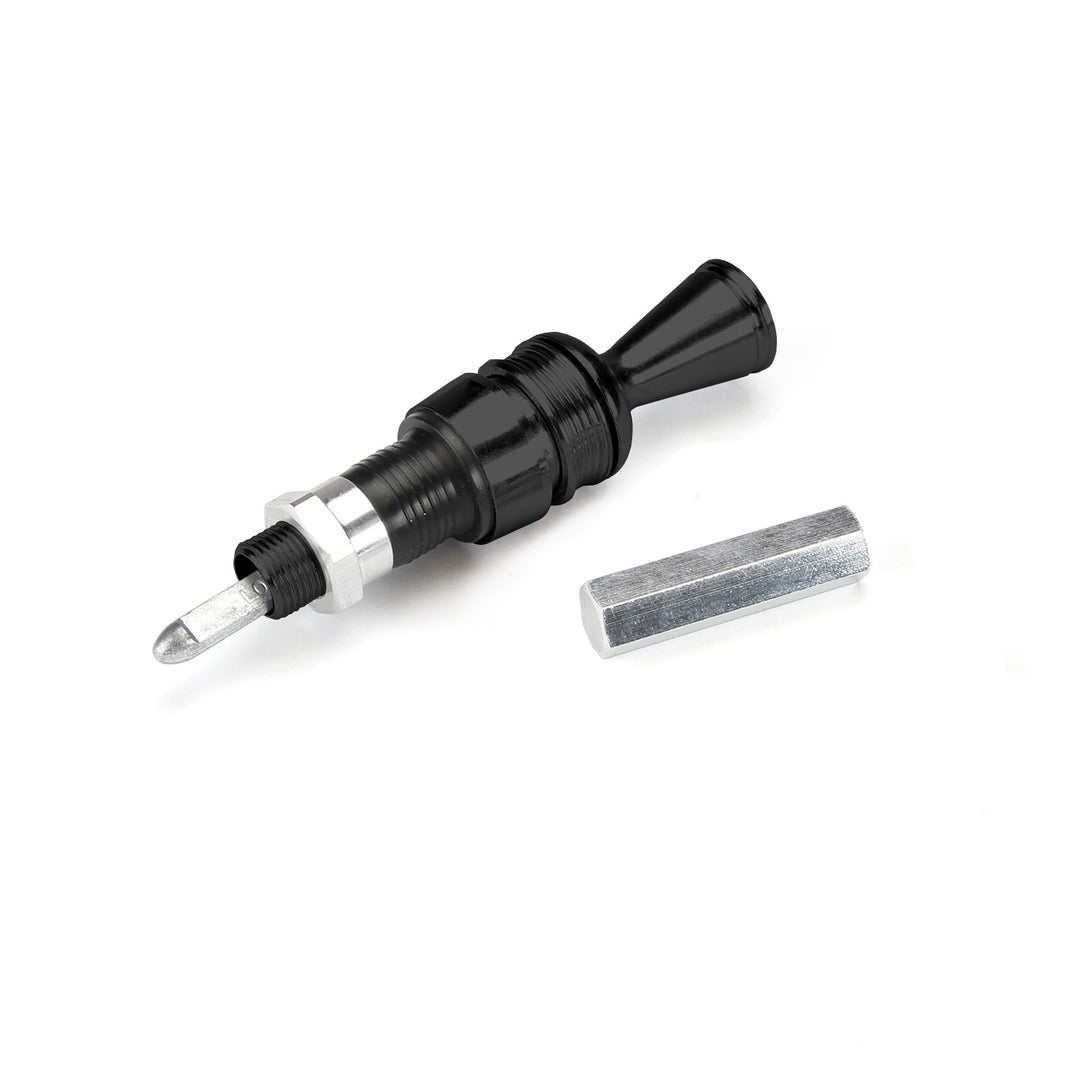 Lokar Anchor-Tight Locking Black Direct Mount Transmission Dipstick for TH-350/400