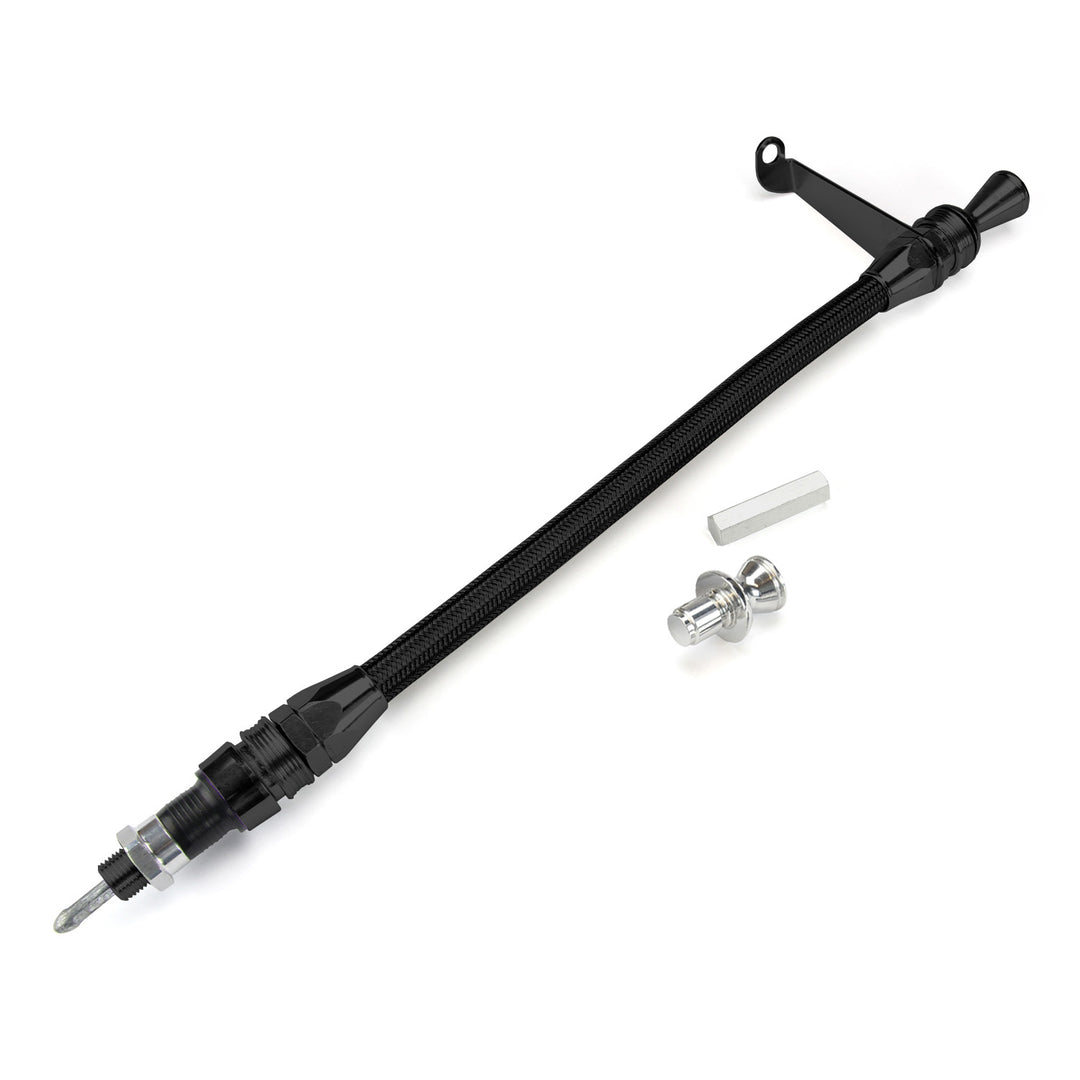 Lokar Anchor-Tight Locking Black Transmount Transmission Dipstick for TH-400