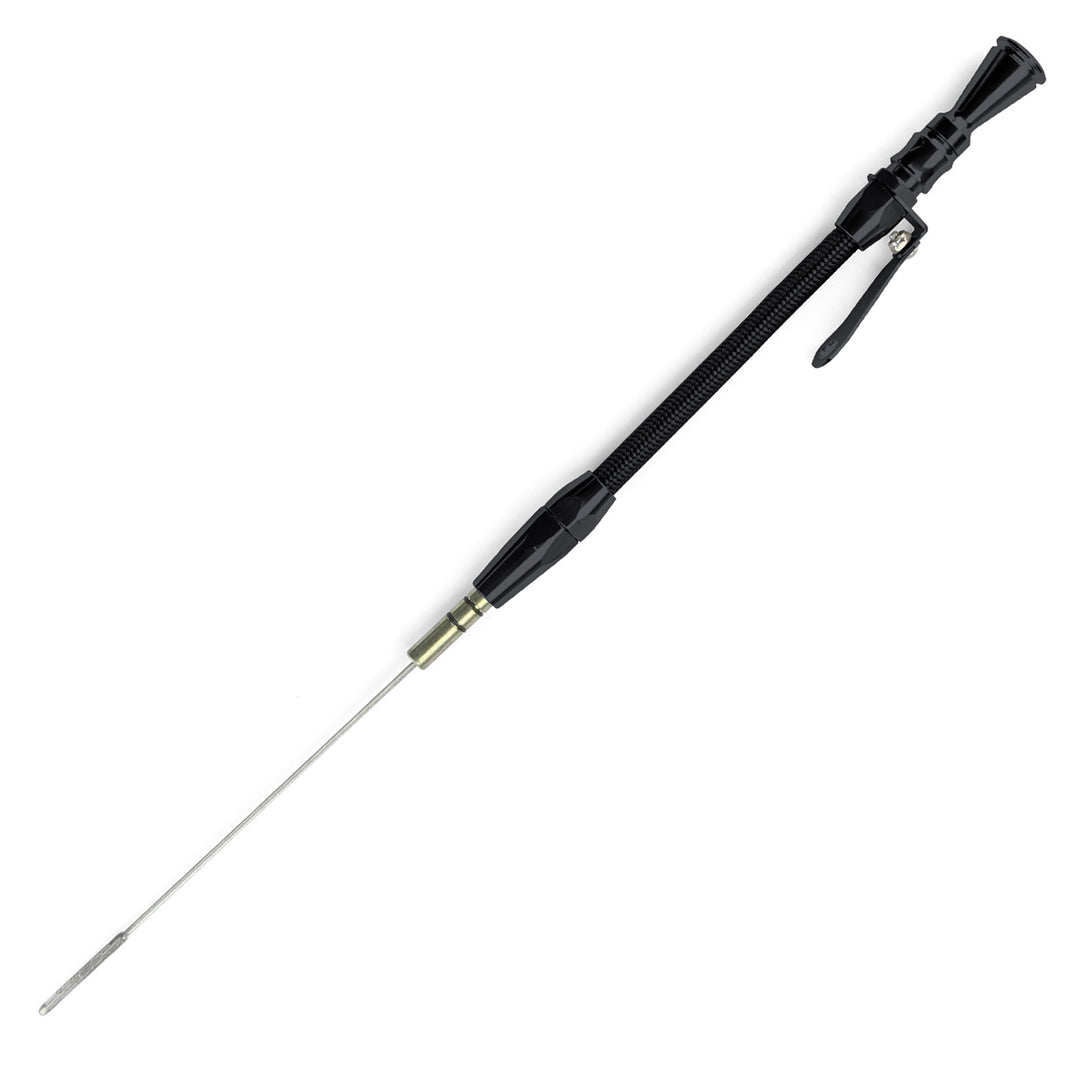 Lokar Anchor-Tight Locking Black Engine Dipstick - Early Ford 289/302 Through Timing Chain Cover