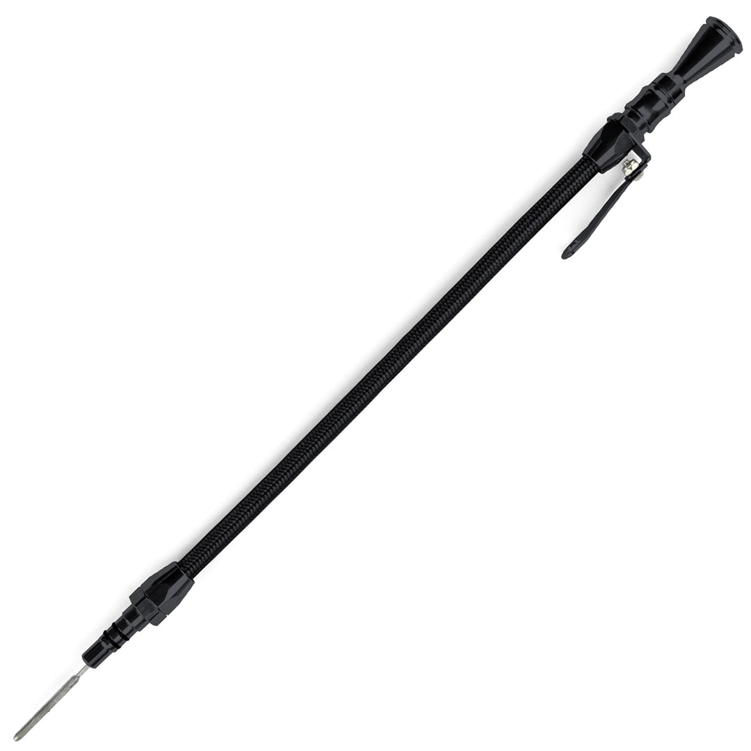 Lokar Anchor-Tight Locking Black Engine Dipstick - Ford Big Block 460/514 (Crate Only) Push into Pan