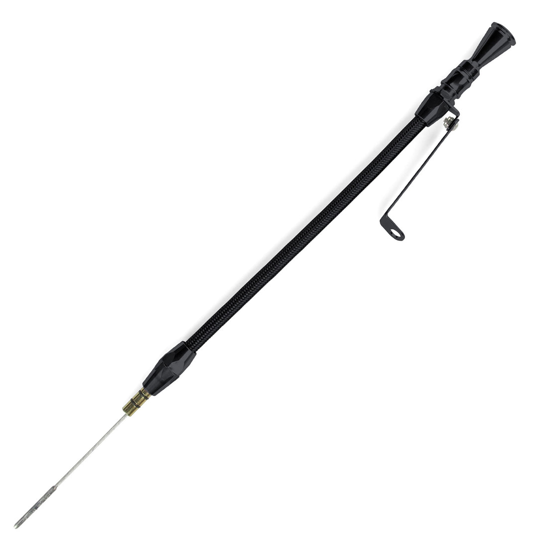 Lokar Anchor-Tight Locking Black Engine Dipstick - Big Block Mopar Front Sump