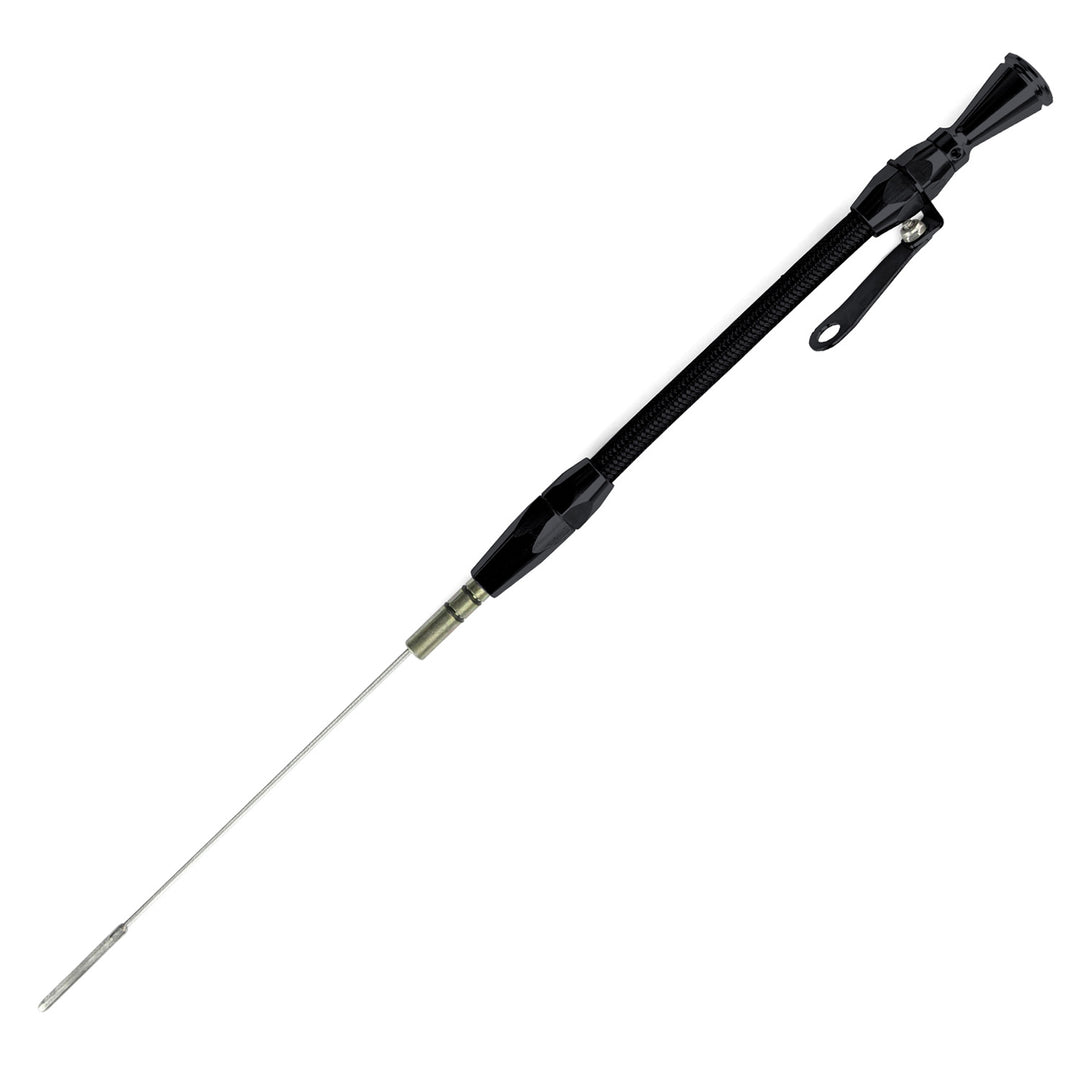 Lokar Hi-Tech Flexible Black Engine Dipstick - Early Ford 289/302 Through Timing Chain Cover