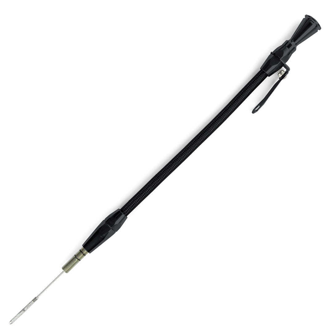 Lokar Hi-Tech Flexible Black Engine Dipstick - Big Block Mopar Front Sump