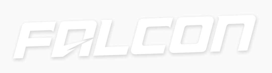 Falcon Performance Shocks Logo Decal 10 Inch White Teraflex 95-04-01-100