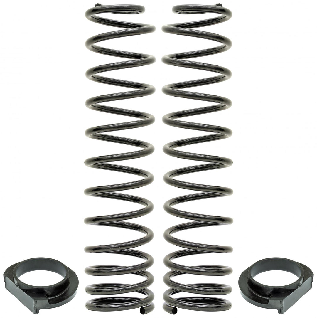 Front Coil Springs 18-Up Wrangler JL 4 Inch Lift Includes Urethane Isolators Pair RockJock 4x4 CE-9818FS