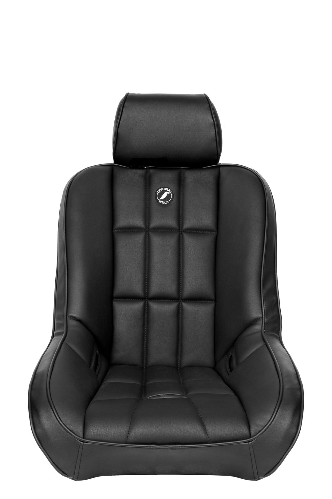 Corbeau Fixed Back Suspension Baja Low Back With Head Rest- Vinyl - Skinny Pedal Racing